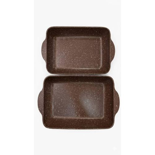 brown Granite Roasting Pan Set of 2 (30cm & 35cm)