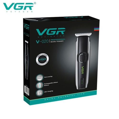 VGR-V020 Professional Beard Trimmer Stainless Steel Zero Overlap