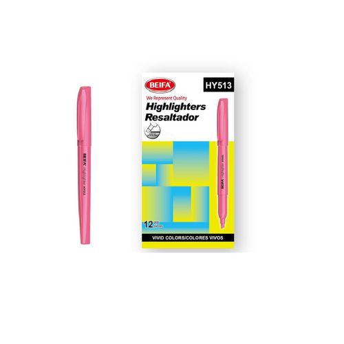 highlighter chisel fine pink model HY513-09B7