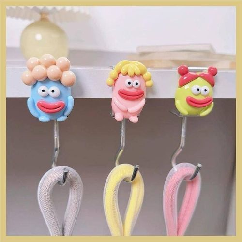 Self-Adhesirts ve Cartoon Wall Hook – Premium Decorative Heavy-Duty Hanging Hook for Bathroom, Kitchen and Bedroom, SuppoUp to 50kg