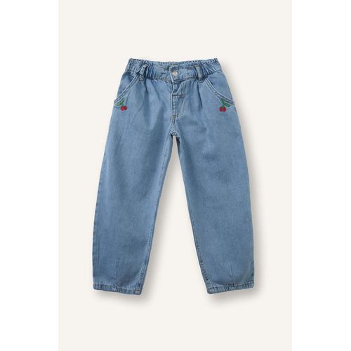 Paperbag Fit Cotton Trousers