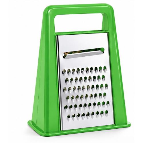 Manual Vegetable and Cheese Grater with Handle, Stainless Steel Grating Surface, Kitchen Food Shredder and Slicer