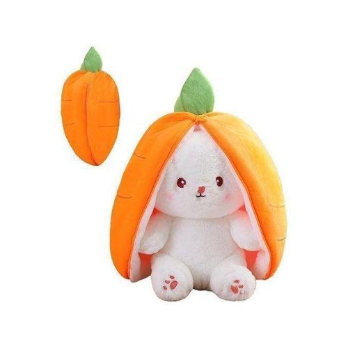 Genetic This is a reversible plush toy in the shape of a rabbit and a carrot.