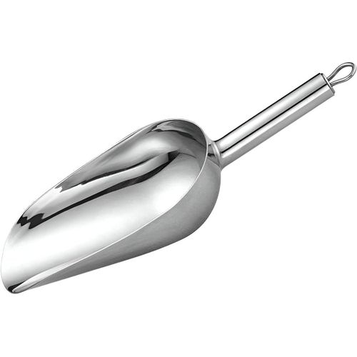 اداة ثلج - مجرفة سميكة متعددة الاستخدامات من الستانلس ستيل مثالية لغرف الثلج والحلوى وطعام الحيوانات الاليفة، مصممة لمقاومة الصدأ والتعامل مع الاستخدام الثقيل بسهولة (موديل ايه - قطعة واحدة)