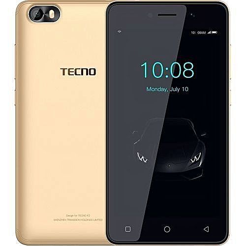 موبايل تكنو Tecno F1 - موبايل 5.0 بوصة - 8 جيجا بايت - ثنائي الشريحة -ذهبي من جوميا