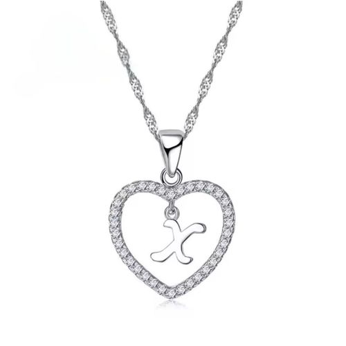 Necklaces Women's 925 Sterling Silver Letter (X)
