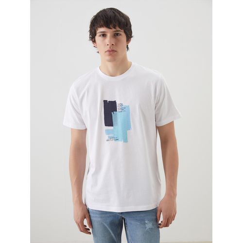 Crew Neck Printed Jersey Men's T-Shirt