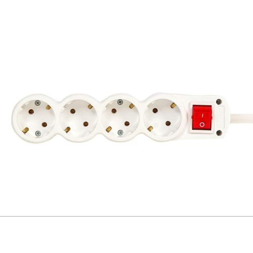 Power Strip 4 Outlets 3600W Max 16A Heat Resistant Shock Resistant Copper Connectors On Plug