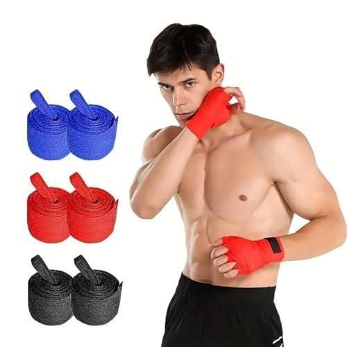 Light Fighter Bo ing Handbands by , Semi-elastic multi-length bo ing handbands with thumb loop, great elastic handbands for men and women (2 pieces)