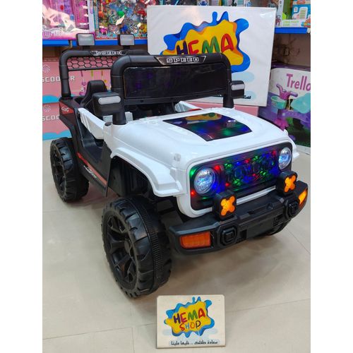 Electric ride-on car for children white - suitable for ages up to 6 years