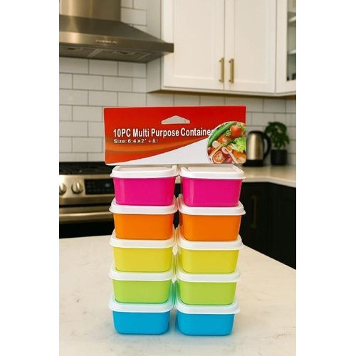 10-Piece Lunch Box and Snack Container Set