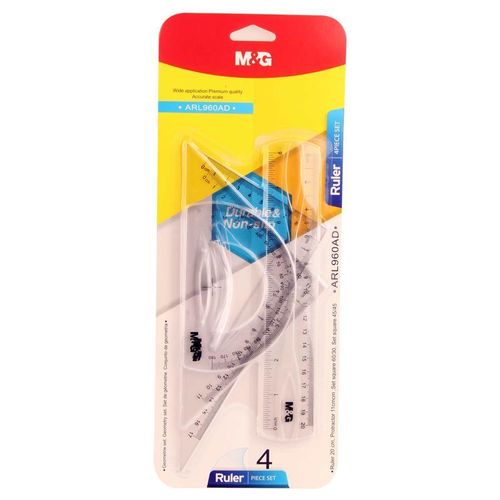 Chenguang Geometrical Set, Comprehensive Tools for Accurate Drafting and Measurements 4pcs- No:ARL960AD
