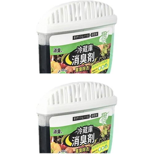 Refrigerator & Freezer Air Purifier 120g - Natural Odor Eliminator, Compact, Long-Lasting, Safe for Food Storage, Multi-Use Freshener (two piece)