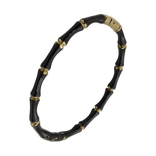 Bracelets crafted from premium stainless steel with a unique bamboo texture design in a variety of elegant colors suitable for everyday wear and special occasions for both men and women