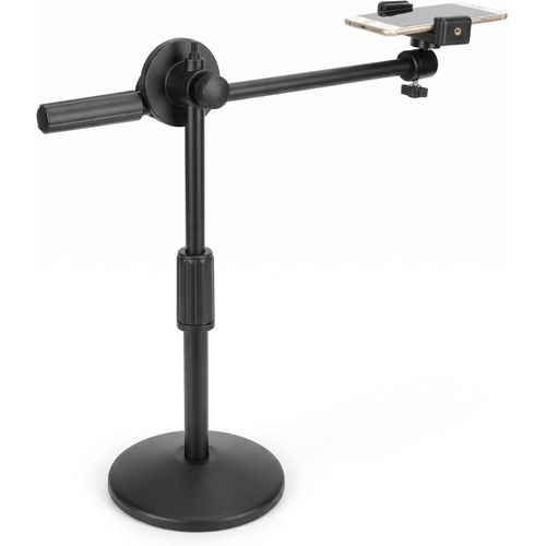 Phone Photography Video Stand Stand Stand 360 Degree Rotating Arm Free Rotation, Low Angle Aerial Shooting, Live Recording, Mount Stick Holder