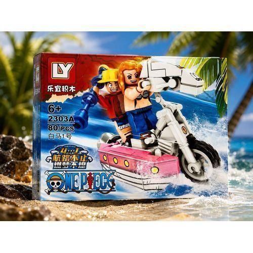 Straw Hat Launch: Surf Bike with Luffy and Nami (One Piece) 80 pieces