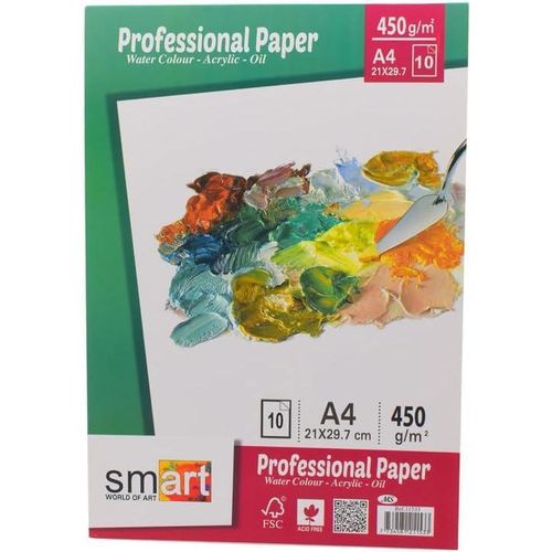 Smart Proffesional Paper 10 Sheets Sketch Pad, A4 - Green