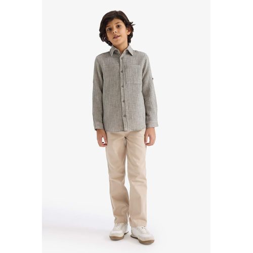 Boy Muslin Shirt and Pants 2 Piece Set