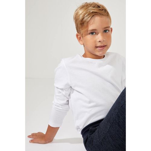 Boy Long Sleeve T Shirt - White