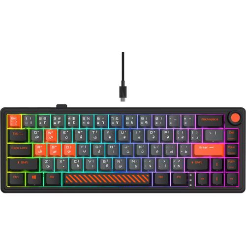 GamerTek Fusion 65% Wireless Mechanical Keyboard - Black
