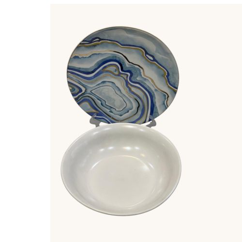High-quality porcelain two-piece serving set