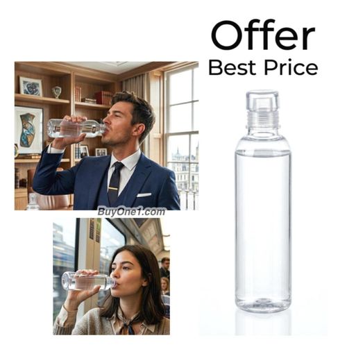 Portable Transparent Drink Bottle Capacity Sports Water Bottles 1 Pc