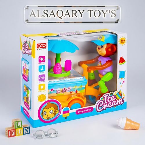Monkey Doll Ice Cream Cart