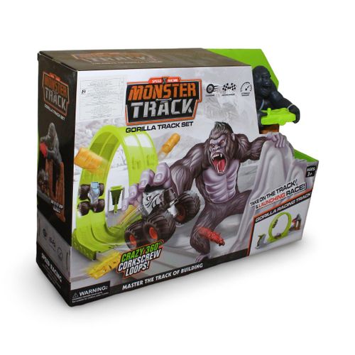 Monster Track Gorilla Racing Track Set with 4x4 Monster Truck