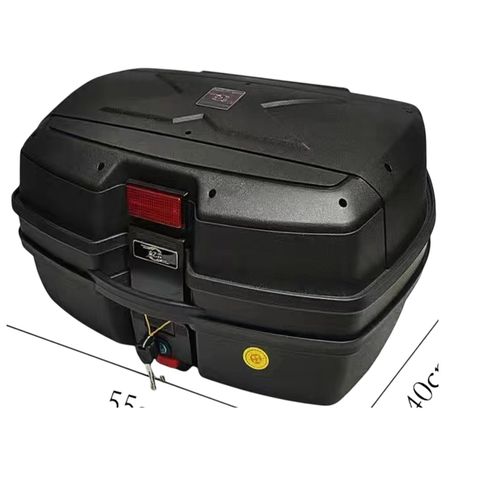 صندوق تخزين خلفي للدراجة النارية، حقيبة تخزين كبيرة مقاومة للماء مع مفتاحين