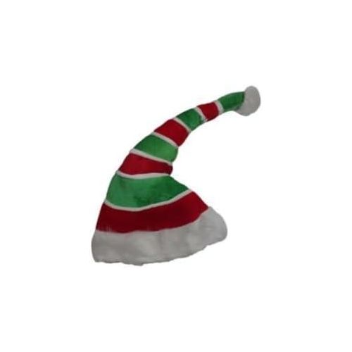 Christmas Santa Hat Collection, Red and Green Plush Holiday Headwear Set, Traditional Christmas Party Accessories