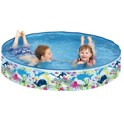 Happy In The Sea Rigid Pool 120x25 cm - Perfect for Kids