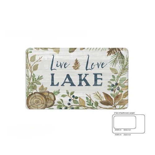 Printed Bathroom Carpet set of 2 Pieces
Anti-slipping
( 50*80 ) + ( 40*80 )