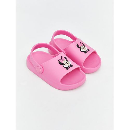 Minnie Mouse Printed Baby Girl's Sliders