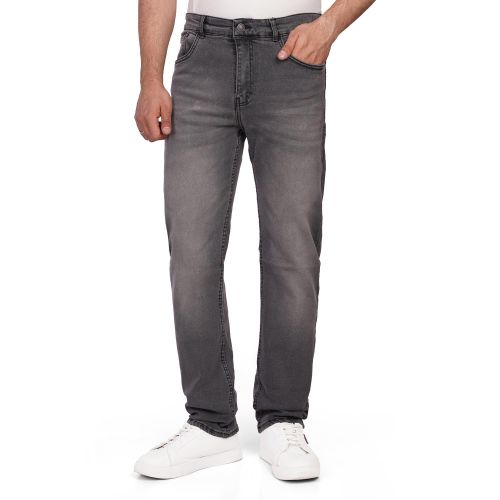 Men's Straight Fit Denim Jeans – Classic 5 Pocket Casual Jeans - 0101010224 Grey