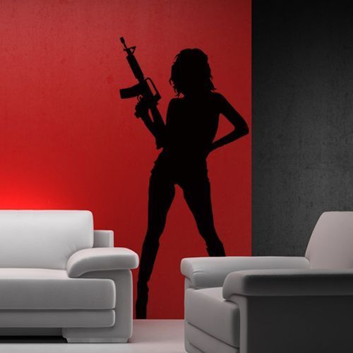 استيكر ديكور للمنزل 120x55 سم - أسود